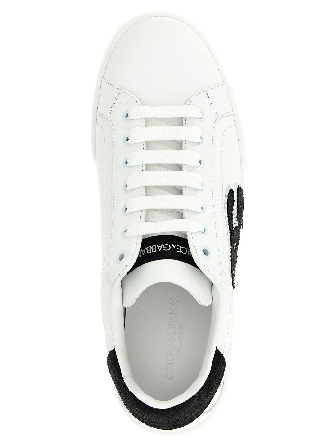 Dolce &amp; Gabbana Bicolor Calfskin Low Top Sneakers
