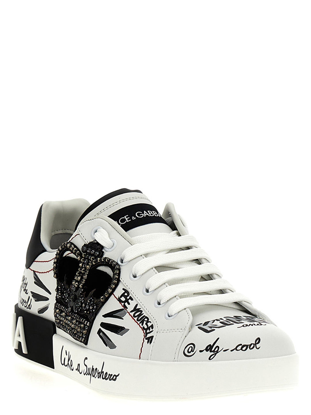 Dolce &amp; Gabbana Bicolor Calfskin Sneakers