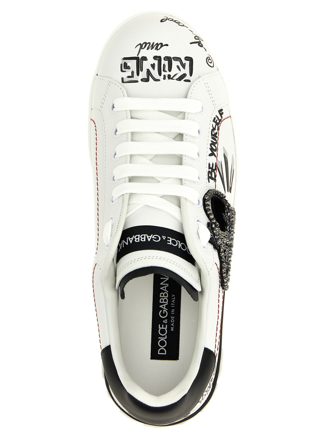 Dolce &amp; Gabbana Bicolor Calfskin Sneakers