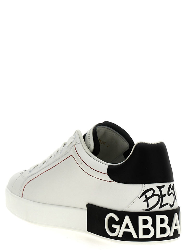 Dolce &amp; Gabbana Bicolor Calfskin Sneakers