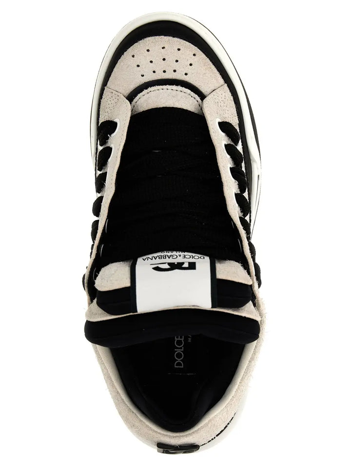 Dolce &amp; Gabbana Bicolor Leather Athletic Sneakers