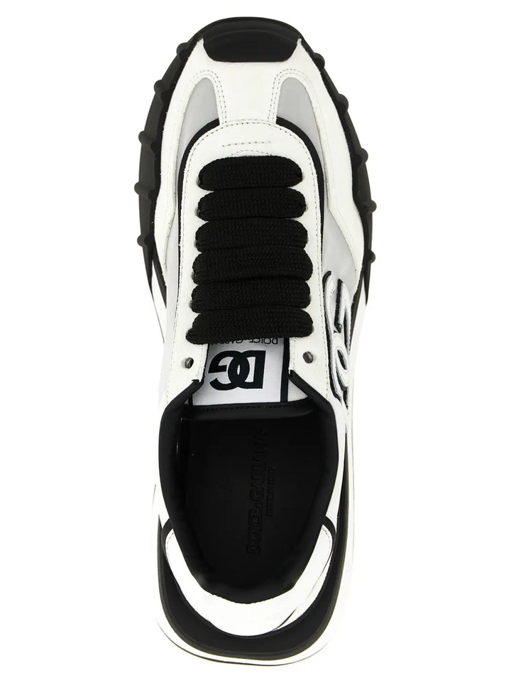 Dolce &amp; Gabbana Bicolor Polyamide Athletic Sneakers