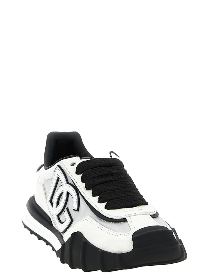 Dolce &amp; Gabbana Bicolor Polyamide Athletic Sneakers