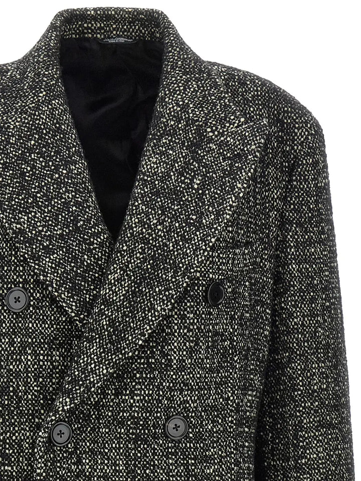 Dolce &amp; Gabbana Bicolor Polyamide Coat