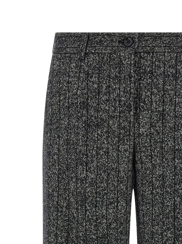 Dolce &amp; Gabbana Bicolor Virgin Wool Casual Pants
