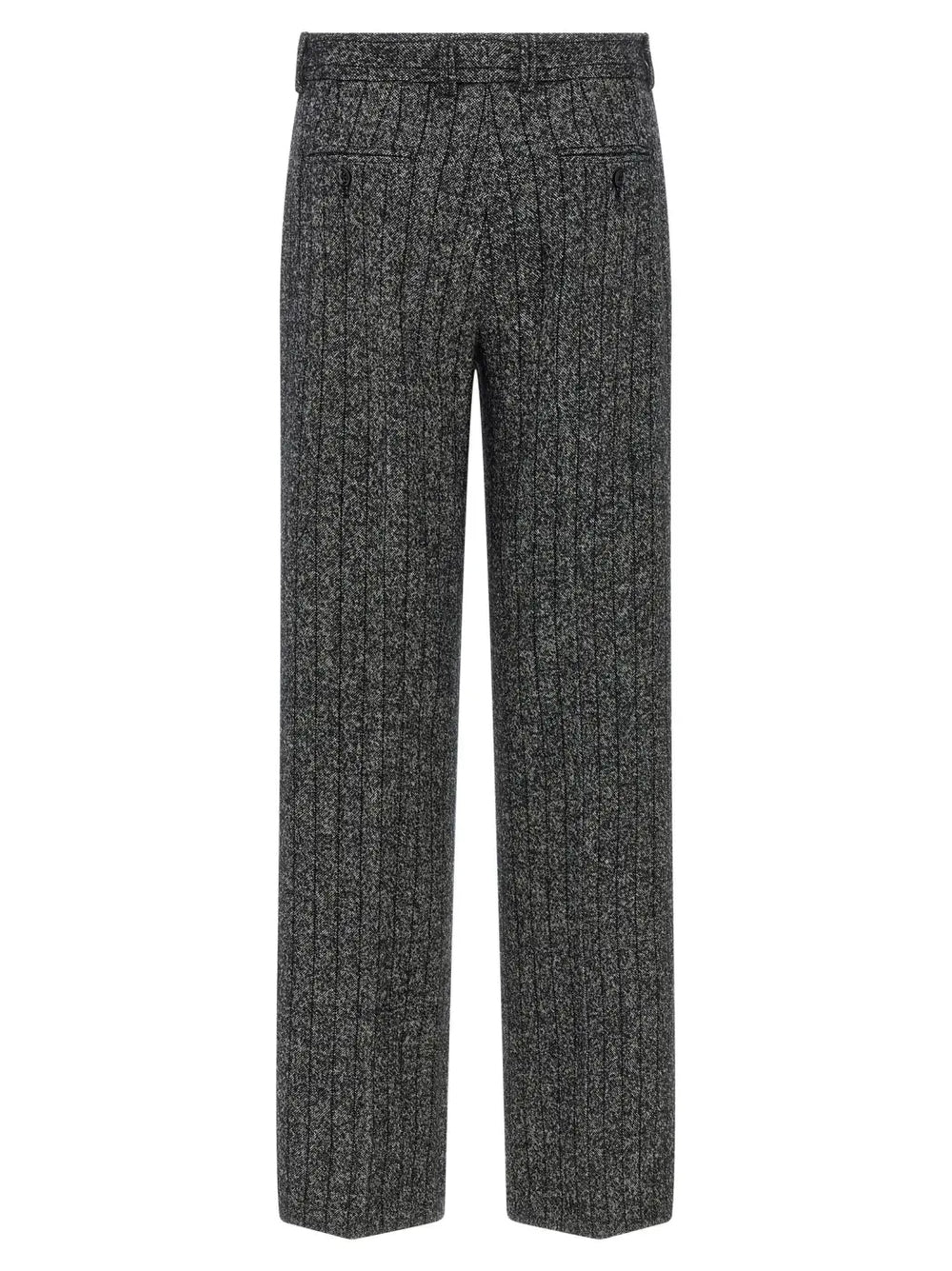 Dolce & Gabbana Bicolor Virgin Wool Casual Pants