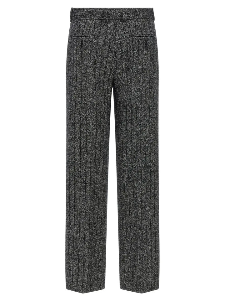 Dolce &amp; Gabbana Bicolor Virgin Wool Casual Pants