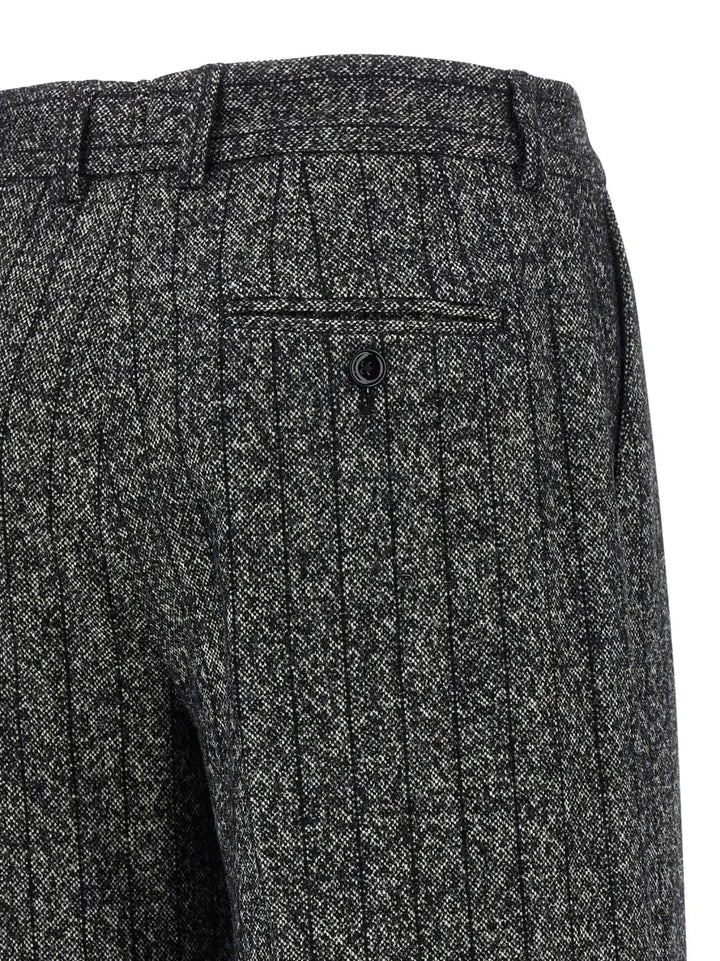 Dolce &amp; Gabbana Bicolor Virgin Wool Casual Pants