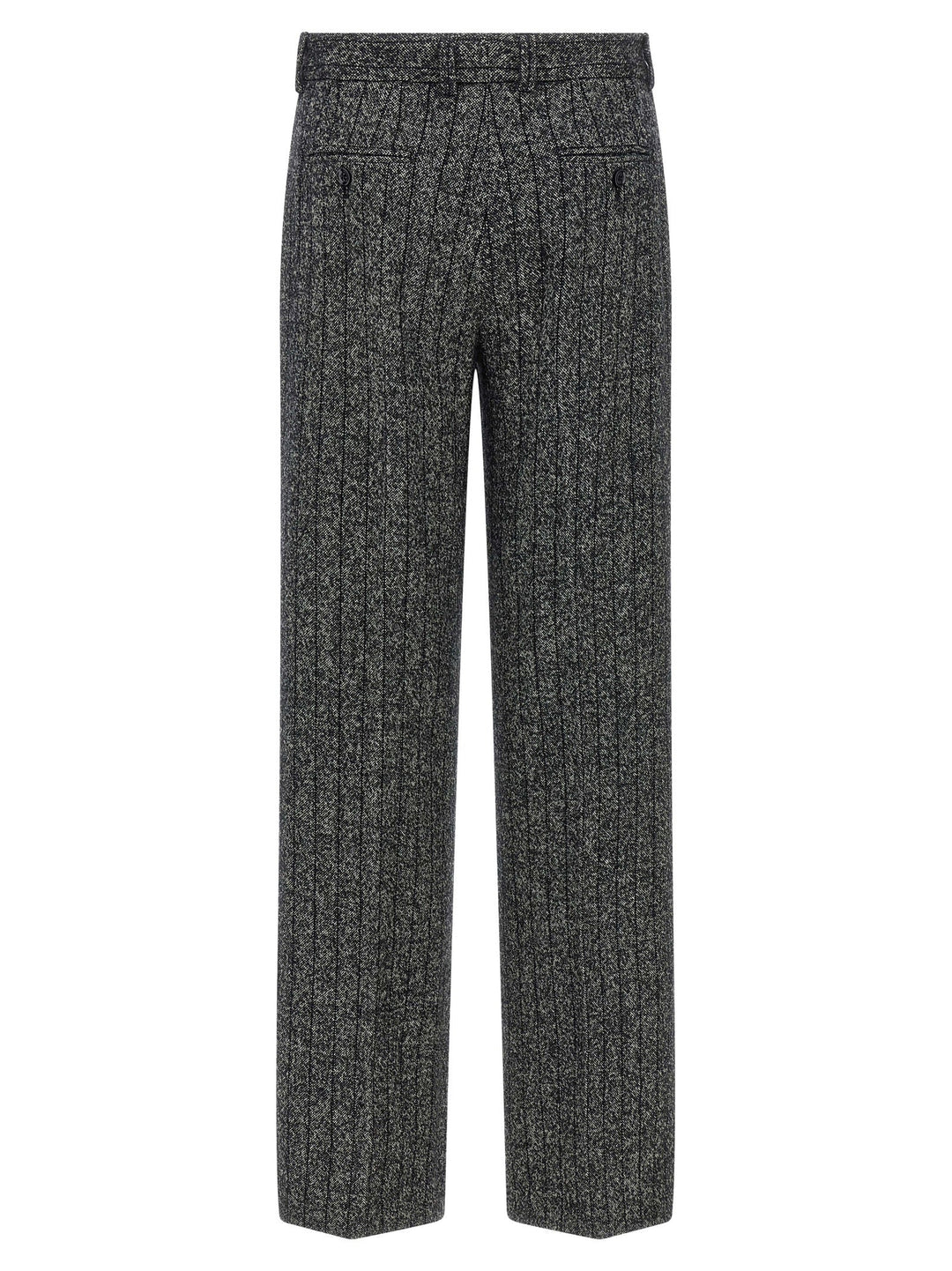 Dolce &amp; Gabbana Bicolor Virgin Wool Casual Pants