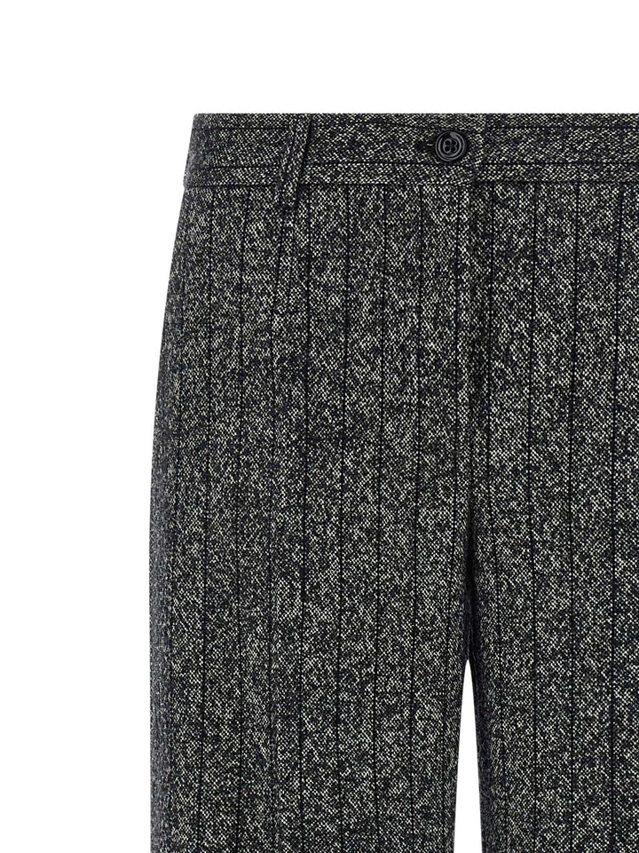 Dolce &amp; Gabbana Bicolor Virgin Wool Casual Pants
