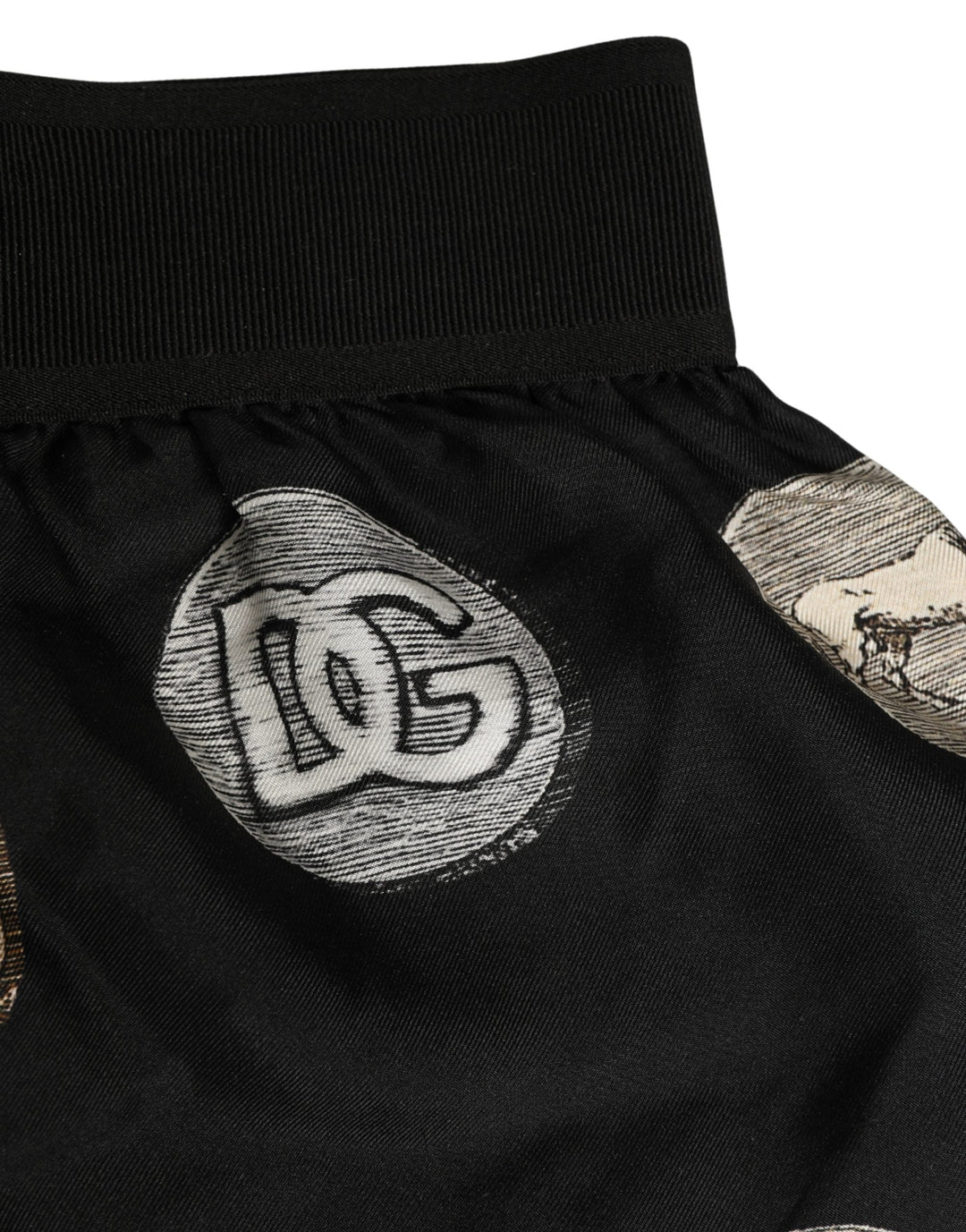 Dolce &amp; Gabbana Black Ancient Coin Print Boxer Shorts Underwear