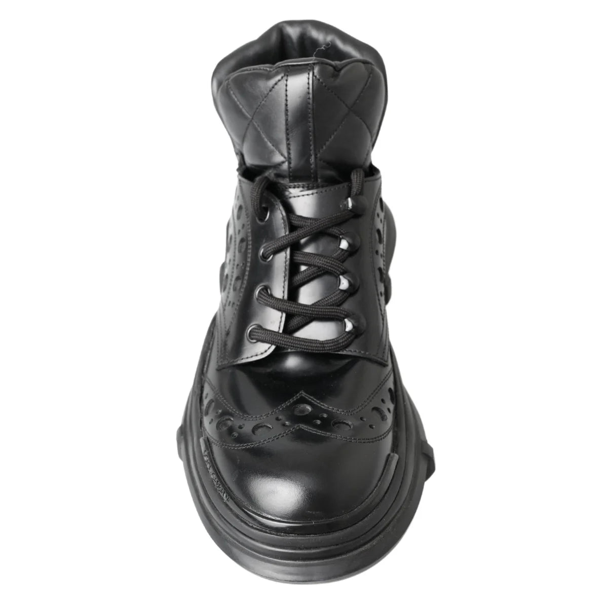 Dolce Gabbana Black Ankle Boots Italian Luxury Mens Footwear &