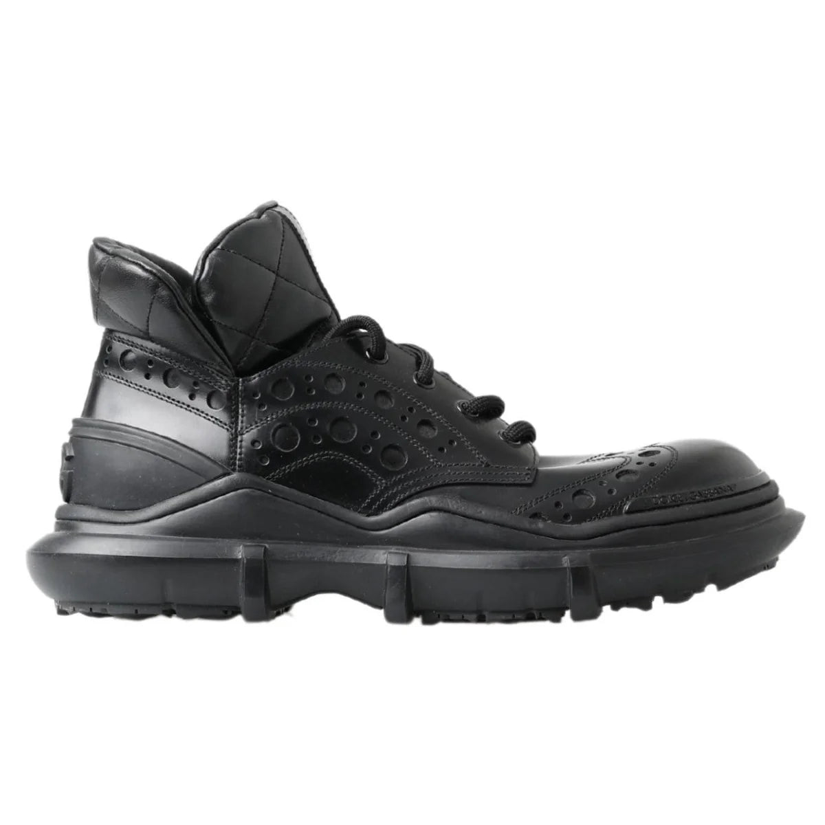 Dolce Gabbana Black Ankle Boots Italian Luxury Mens Footwear &