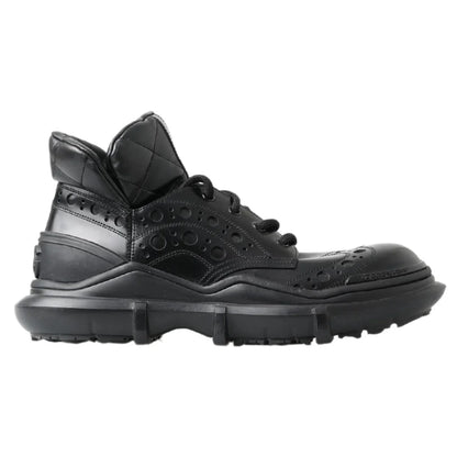 Dolce Gabbana Black Ankle Boots Italian Luxury Mens Footwear &