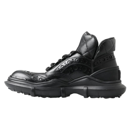 Dolce Gabbana Black Ankle Boots Italian Luxury Mens Footwear &