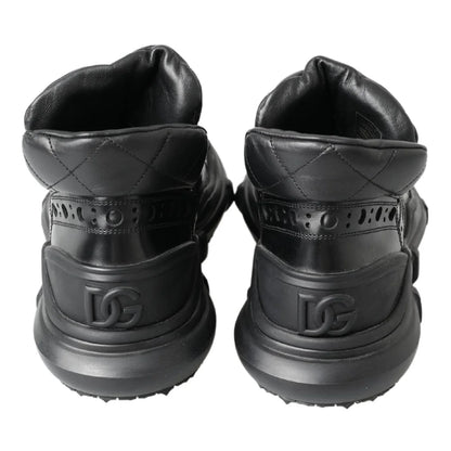 Dolce Gabbana Black Ankle Boots Italian Luxury Mens Footwear &