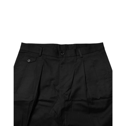 Dolce & Gabbana Black Bermuda Shorts Premium Cotton Everyday Style