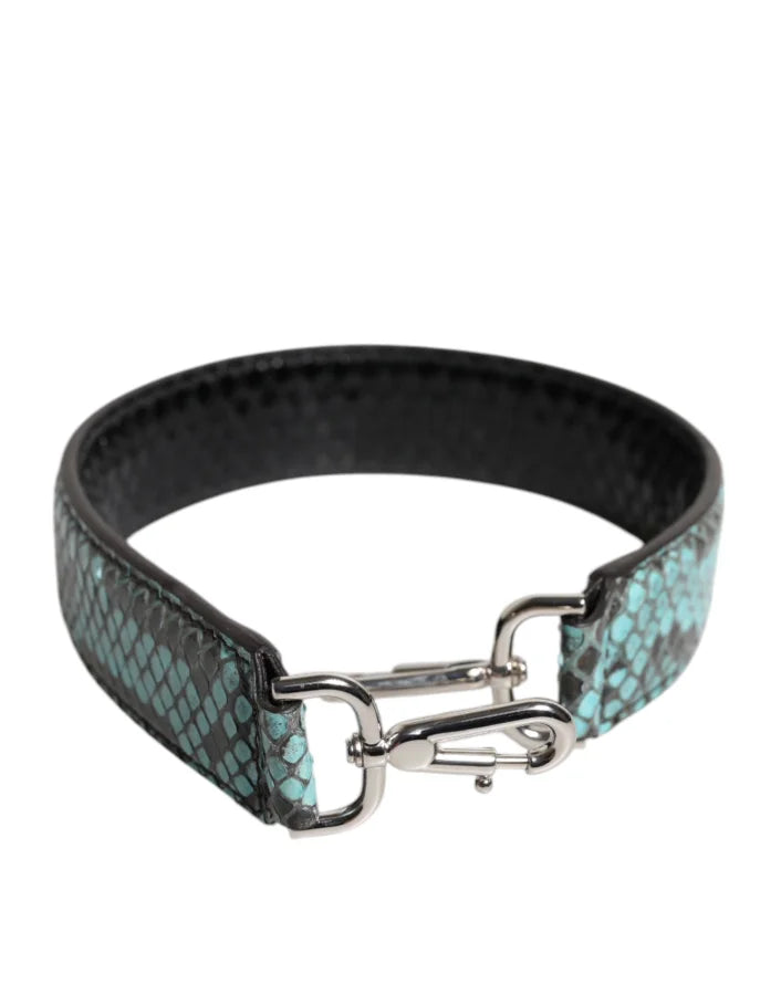 Dolce & Gabbana - Black Blue Exotic Leather Bag Shoulder Strap