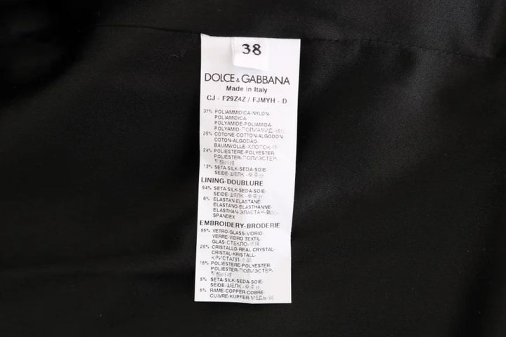 Dolce & Gabbana Black Brocade Blazer Jacket