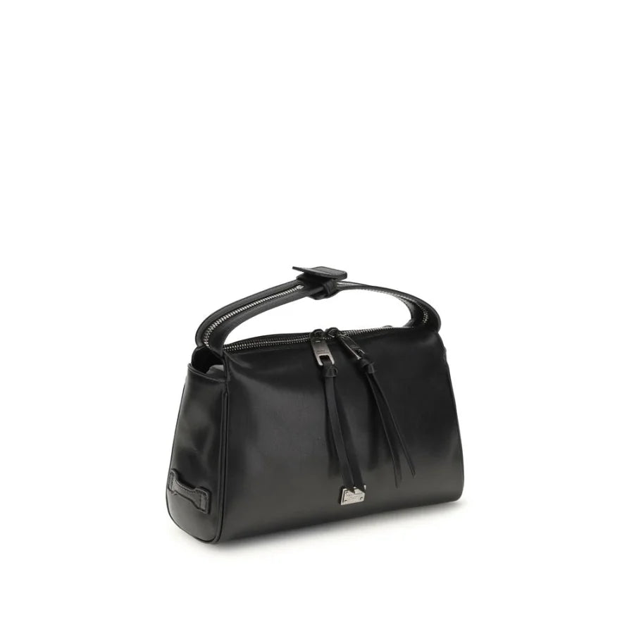 Dolce & Gabbana Black Calf Leather Bos Taurus Handbag