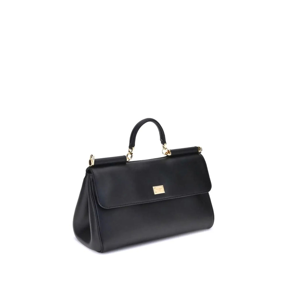 Dolce & Gabbana - Black Calf Leather Bos Taurus Shoulder Bag