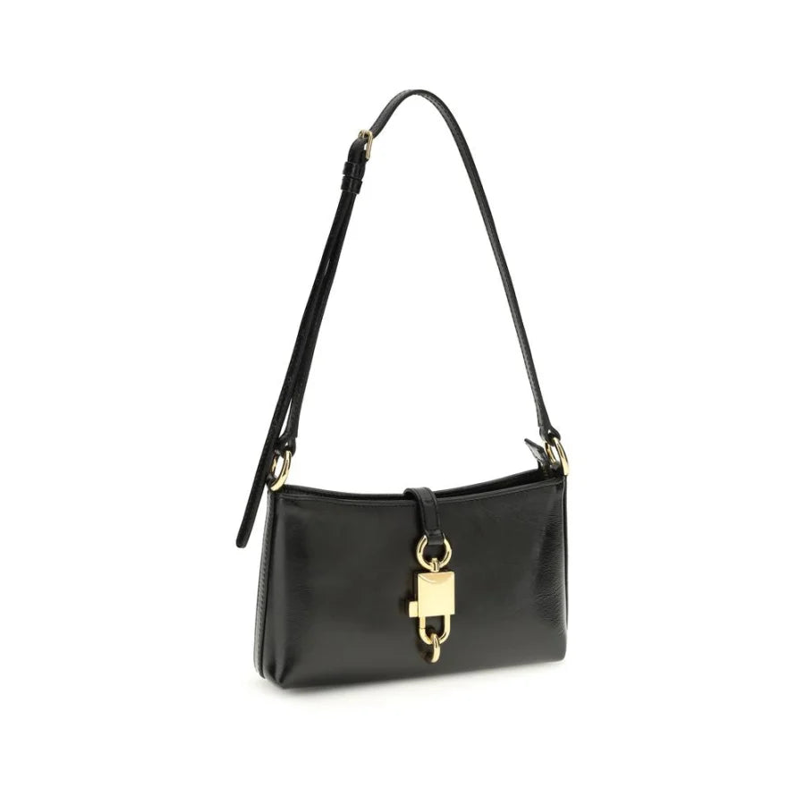 Dolce & Gabbana Black Calf Leather Bos Taurus Shoulder Bag