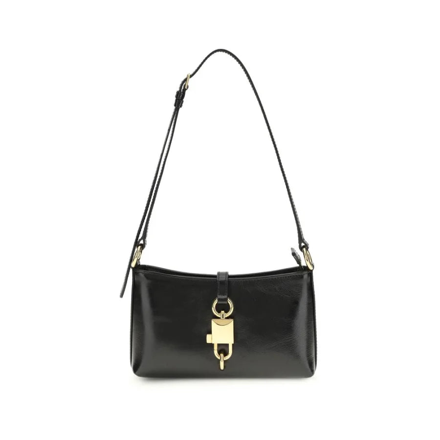Dolce & Gabbana Black Calf Leather Bos Taurus Shoulder Bag