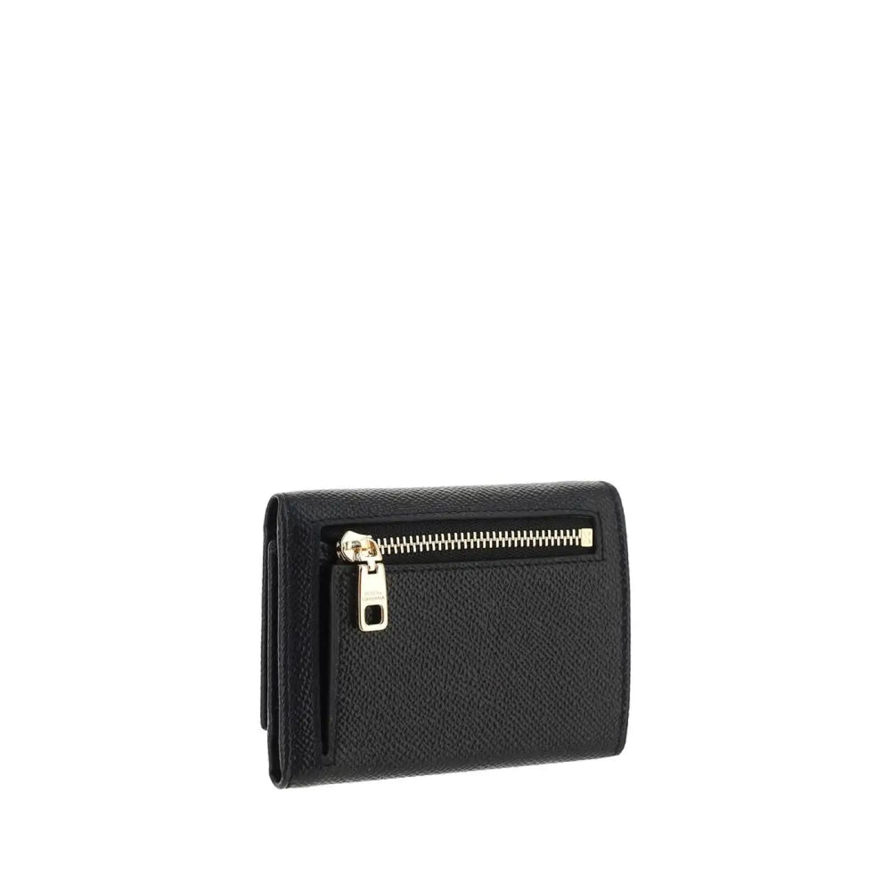 Dolce & Gabbana Black Calf Leather Bos Taurus Wallet