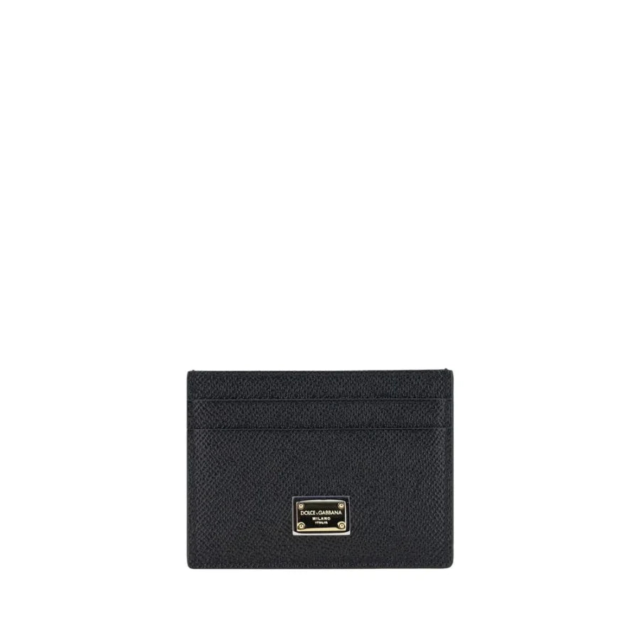 Dolce & Gabbana Black Calf Leather Bos Taurus Wallet
