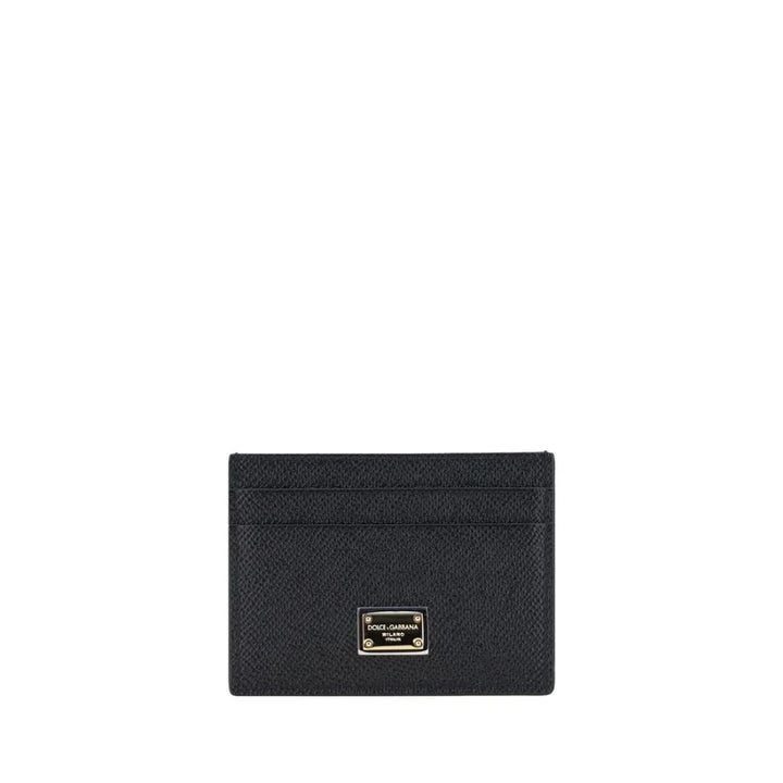 Dolce & Gabbana Black Calf Leather Bos Taurus Wallet