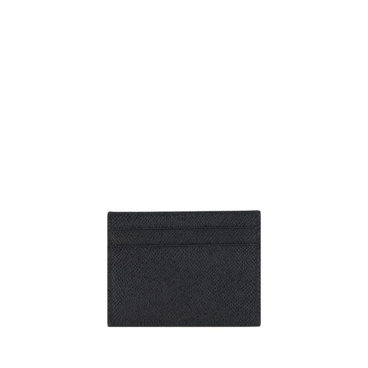 Dolce &amp; Gabbana Black Calf Leather Bos Taurus Wallet
