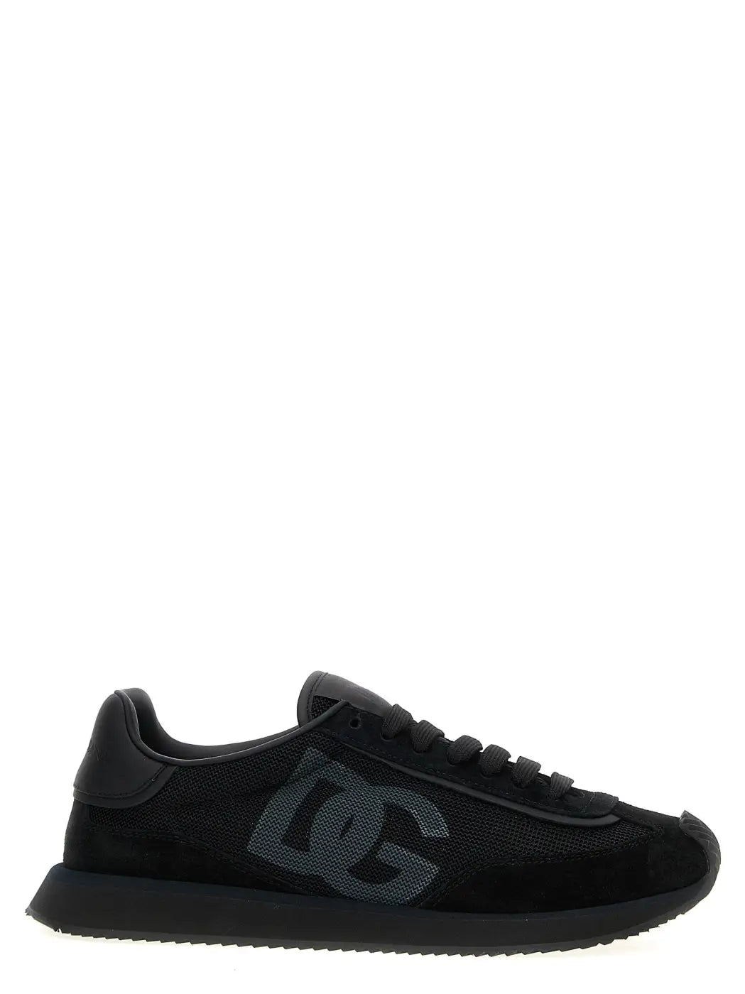 Dolce & Gabbana Black Calfskin Athletic Sneakers