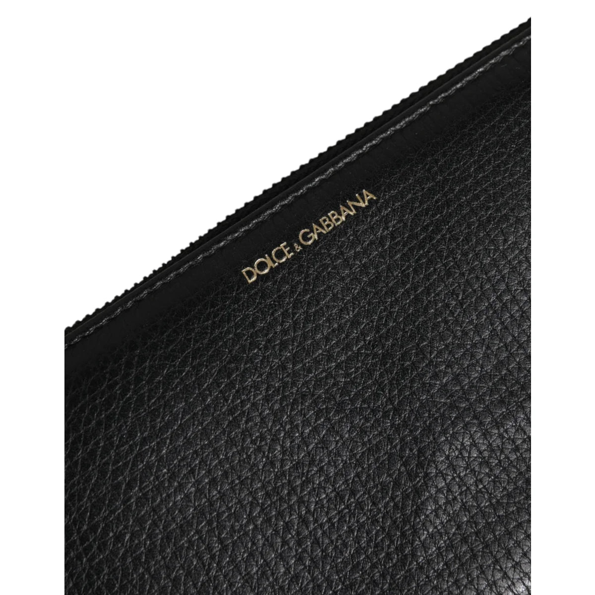 Dolce and Gabbana Black Calfskin Leather Continental Wallet &