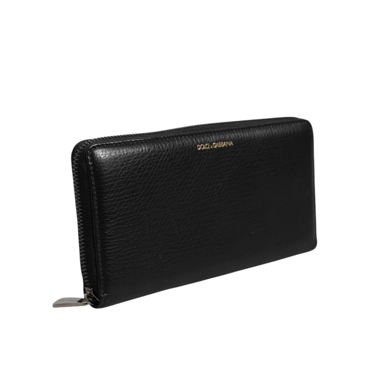 Dolce and Gabbana Black Calfskin Leather Continental Wallet &