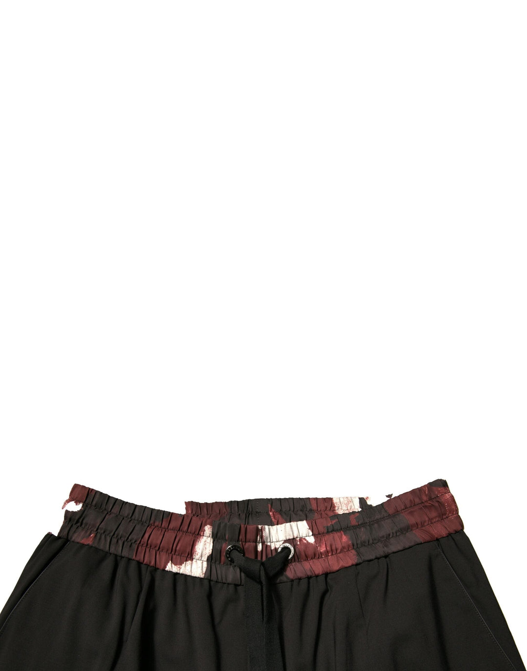 Dolce &amp; Gabbana Black Camouflage Wool Jogger Sweatpants Pants