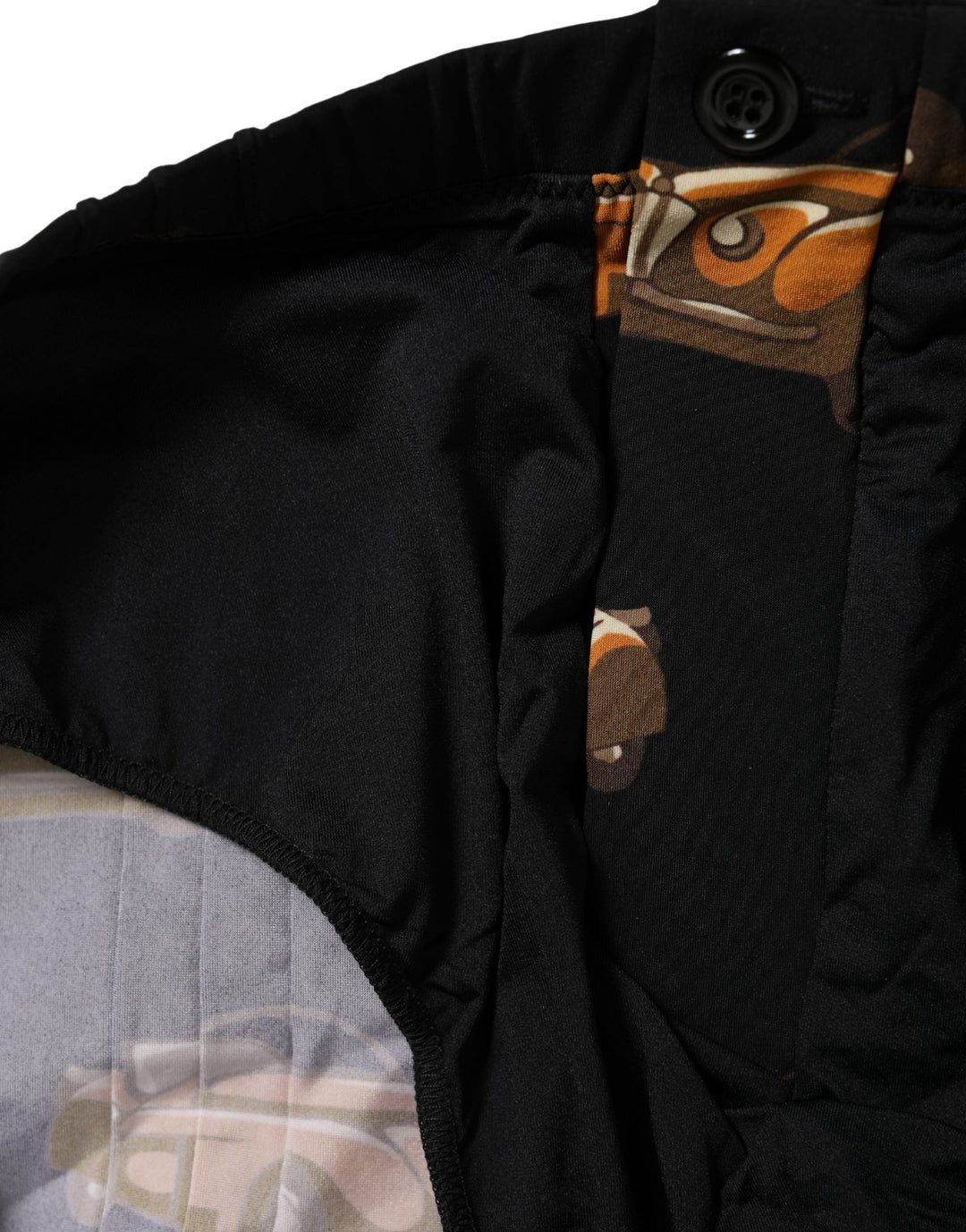 Dolce &amp; Gabbana Black Car Print Swim Trunk Beachwear Swimwear