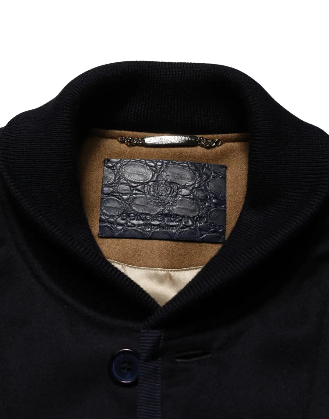 Dolce &amp; Gabbana Black Cashmere Knitted Button Down Jacket