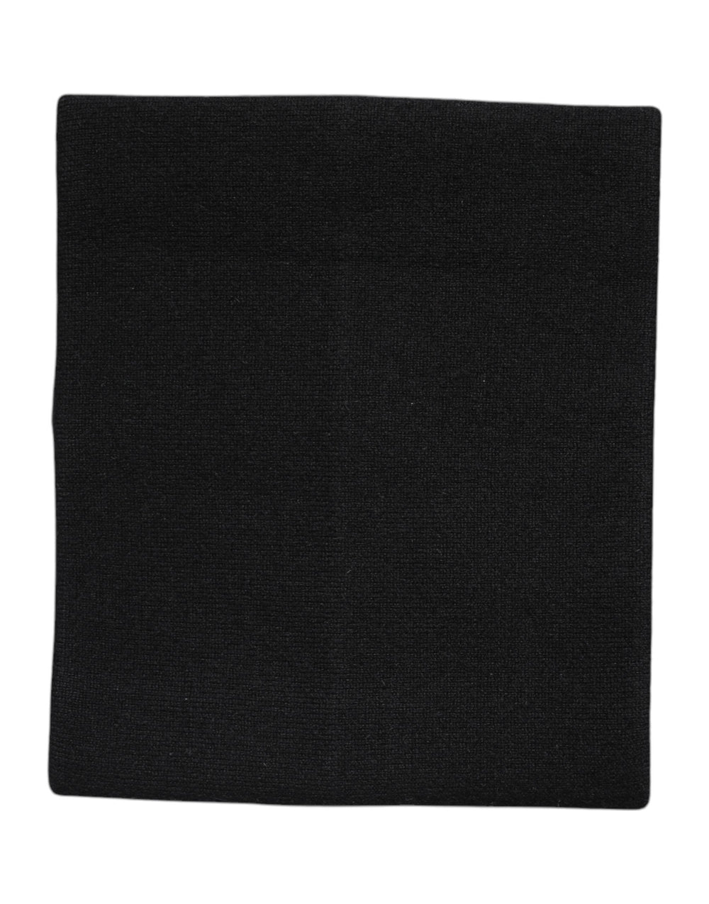 Dolce & Gabbana Black Cashmere Knitted Neck Warmer Foulard Scarf