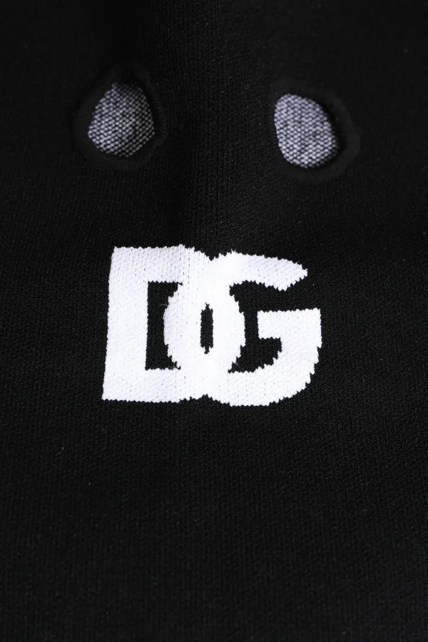 Dolce & Gabbana Black Cashmere Knitted Ski Mask Balaclava Hat