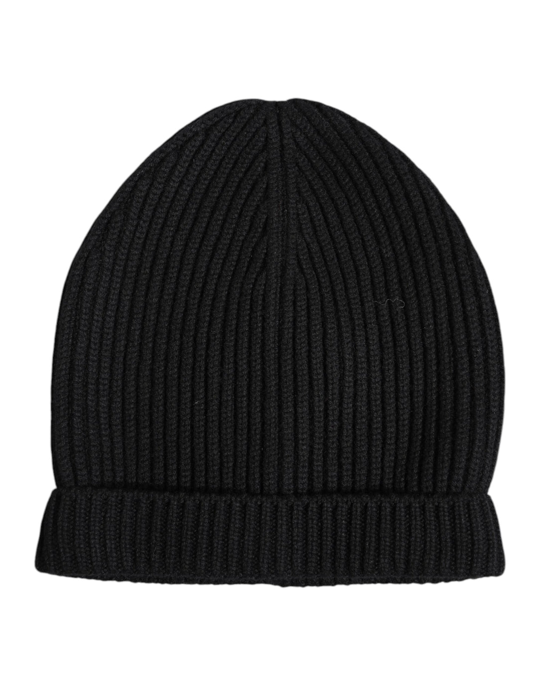 Dolce &amp; Gabbana Black Cashmere Knitted Winter Beanie Hat