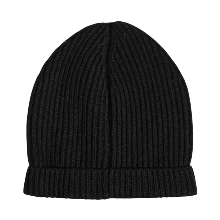 Dolce & Gabbana Black Cashmere Knitted Winter Beanie Hat