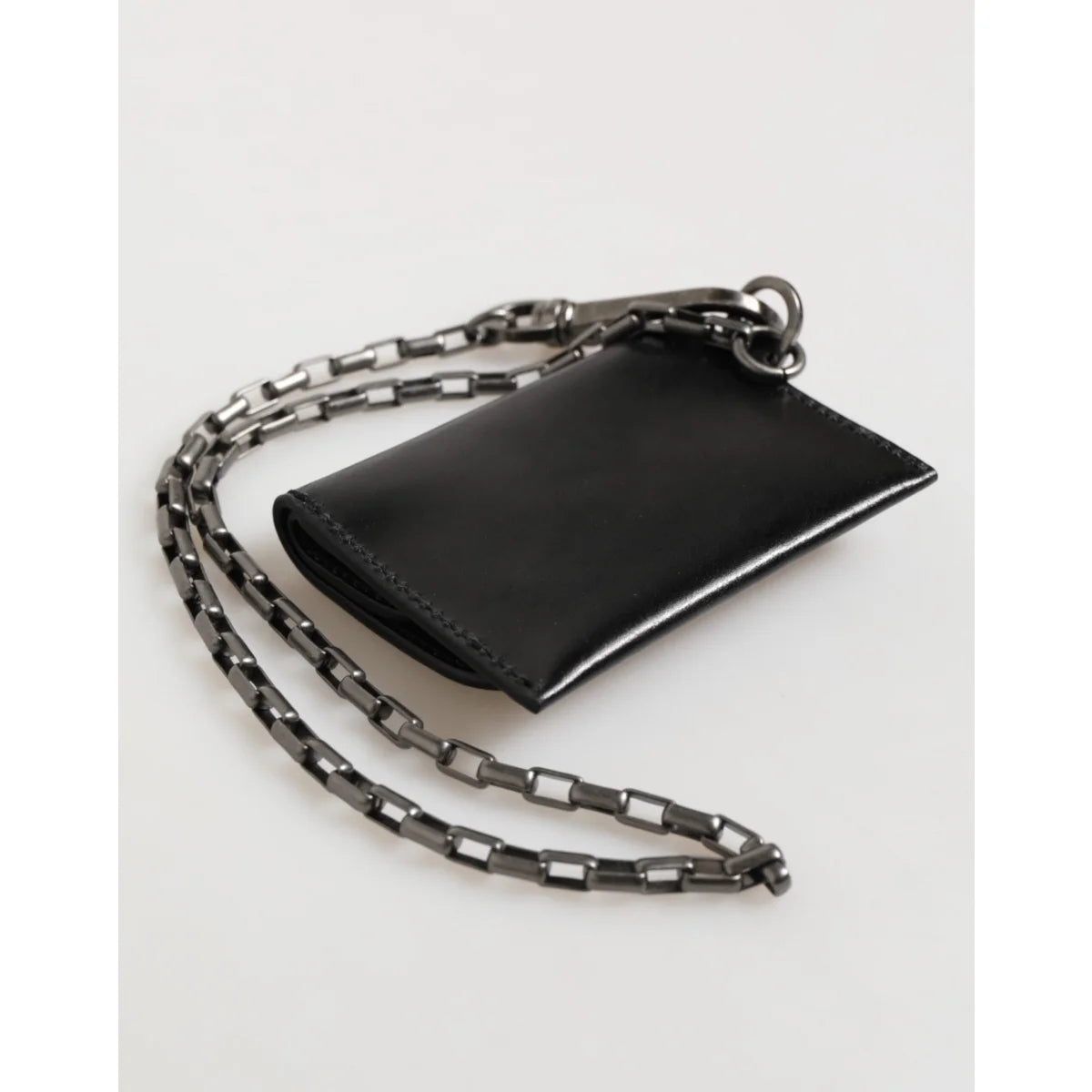 Dolce & Gabbana Black Cavallo Leather Bifold Cardholder Wallet