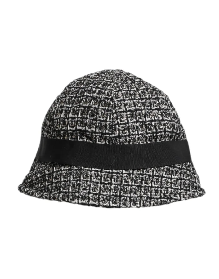 Dolce & Gabbana Black Cotton Blend Bucket Hat