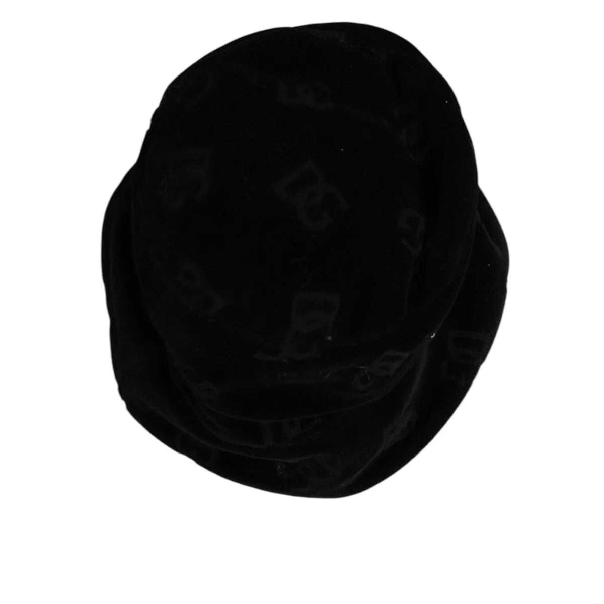 Dolce & Gabbana Black Cotton Bucket Hat with Suede Detailing