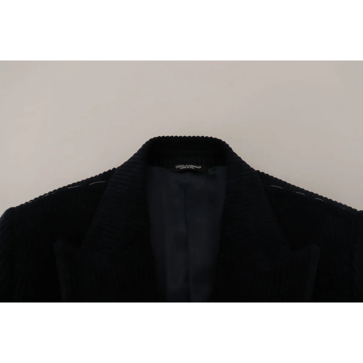 Dolce & Gabbana Black Cotton Cardigan Long Coat Men Jacket