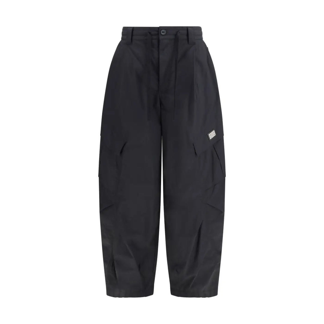Dolce & Gabbana Black Cotton Cargo Pants
