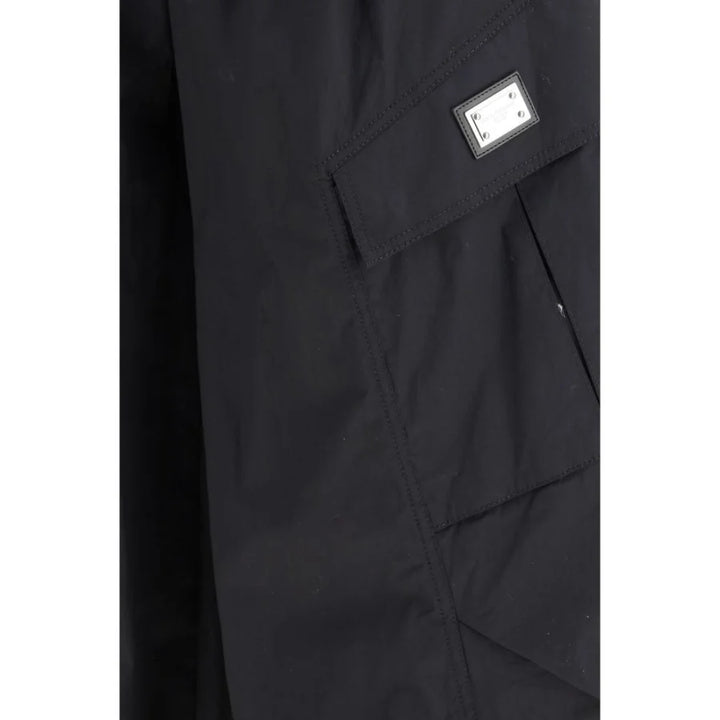 Dolce & Gabbana Black Cotton Cargo Pants