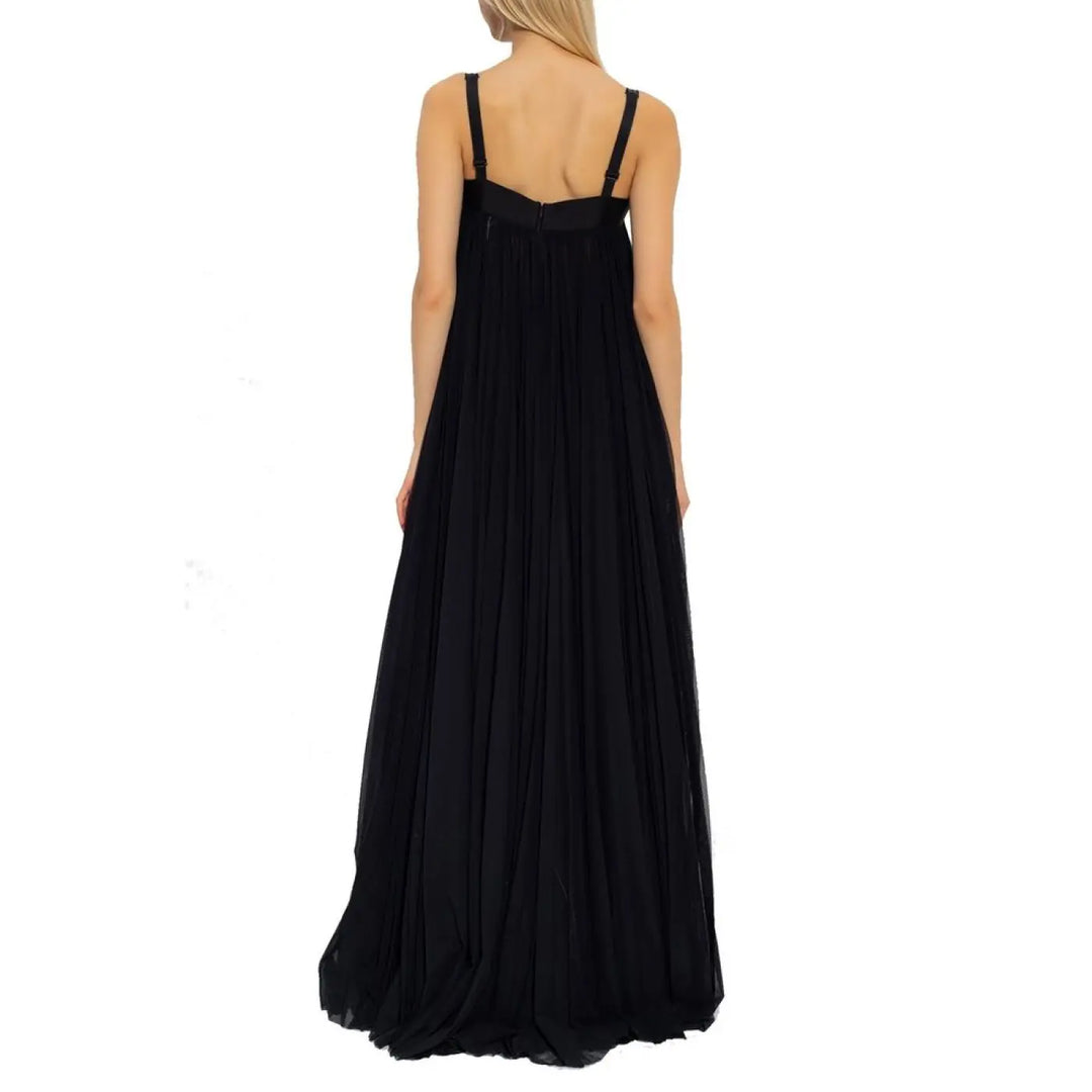 Dolce &amp; Gabbana Black Cotton Casual Dress