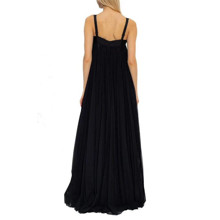 Dolce &amp; Gabbana Black Cotton Casual Dress