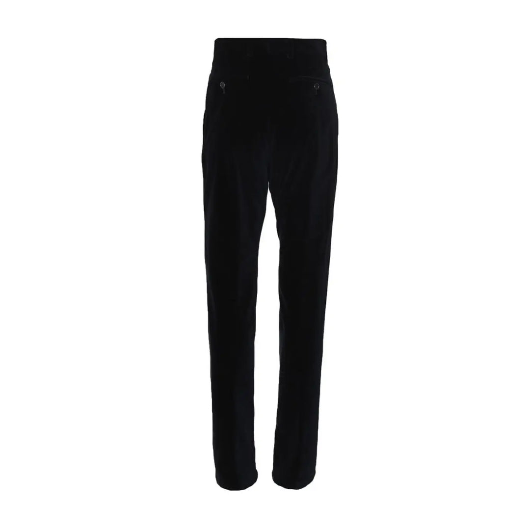 Dolce &amp; Gabbana Black Cotton Casual Pants
